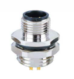 M12 8P  A-CODING 公端 焊線(xiàn)式 后鎖