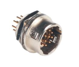 YC12 12芯 板前安裝 公插座 焊線(xiàn)式