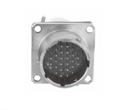 圓形連接器 37PIN 方盤(pán)插座（尾部有螺紋）